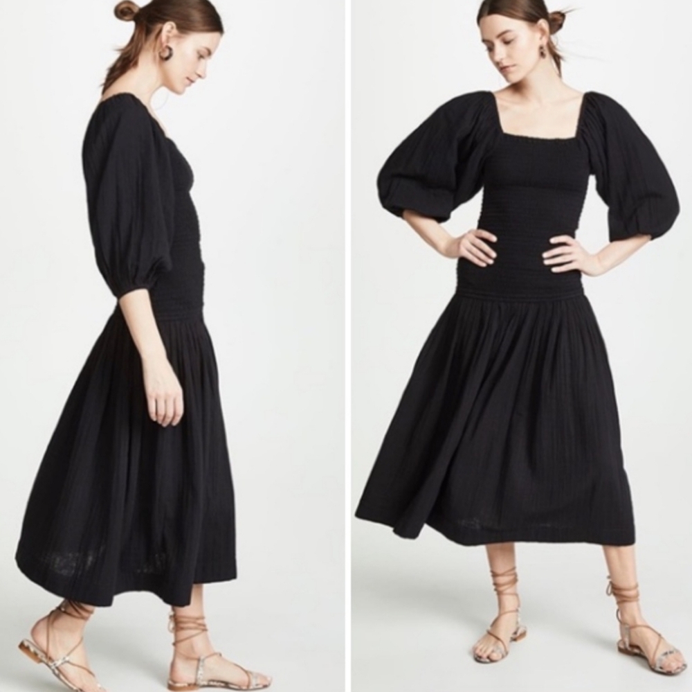 RHODE RESORT HARPER DRESS BLACK‎ S
